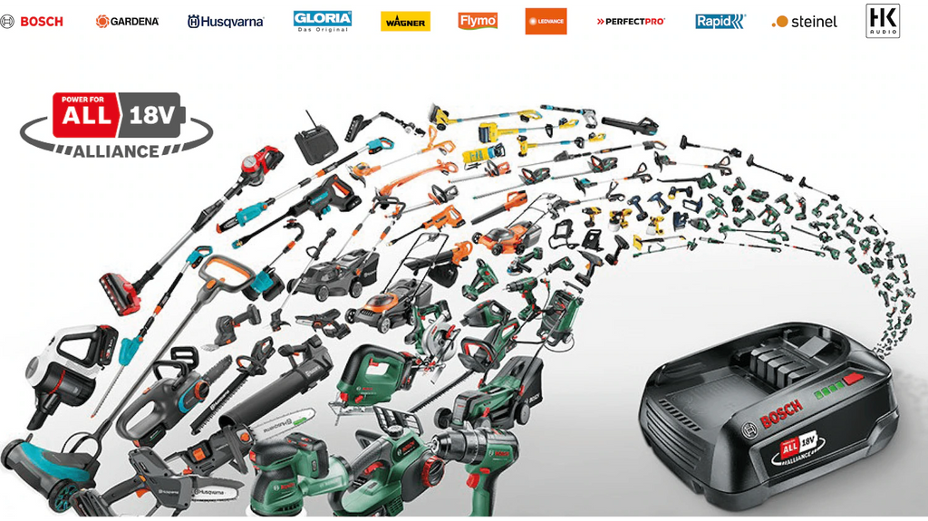 BOSCH GardenPump 18V-2000 Akku-Regenwasserpumpe avec 1 x 2,5 Ah Akku