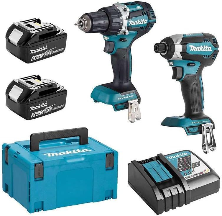 MAKITA DLX2189T3J 2-pièces Ensemble (DTD153 + DDF484) 18 V Li-Ion (3 x 5,0 Ah)
