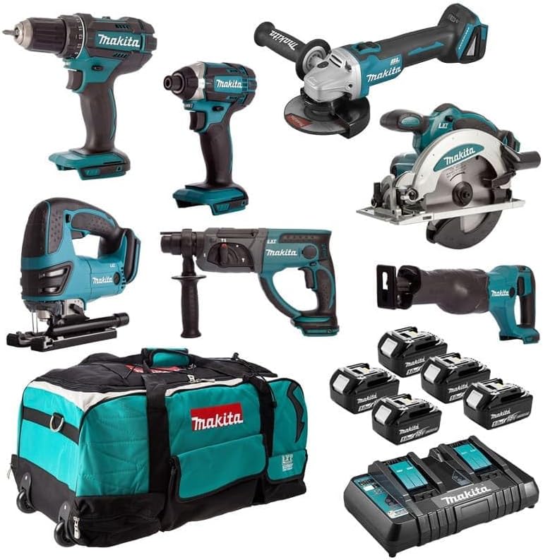 MAKITA 10-Werkzeug-Ensemble (LOT0309) – 18 V, 5 x 5,0 Ah