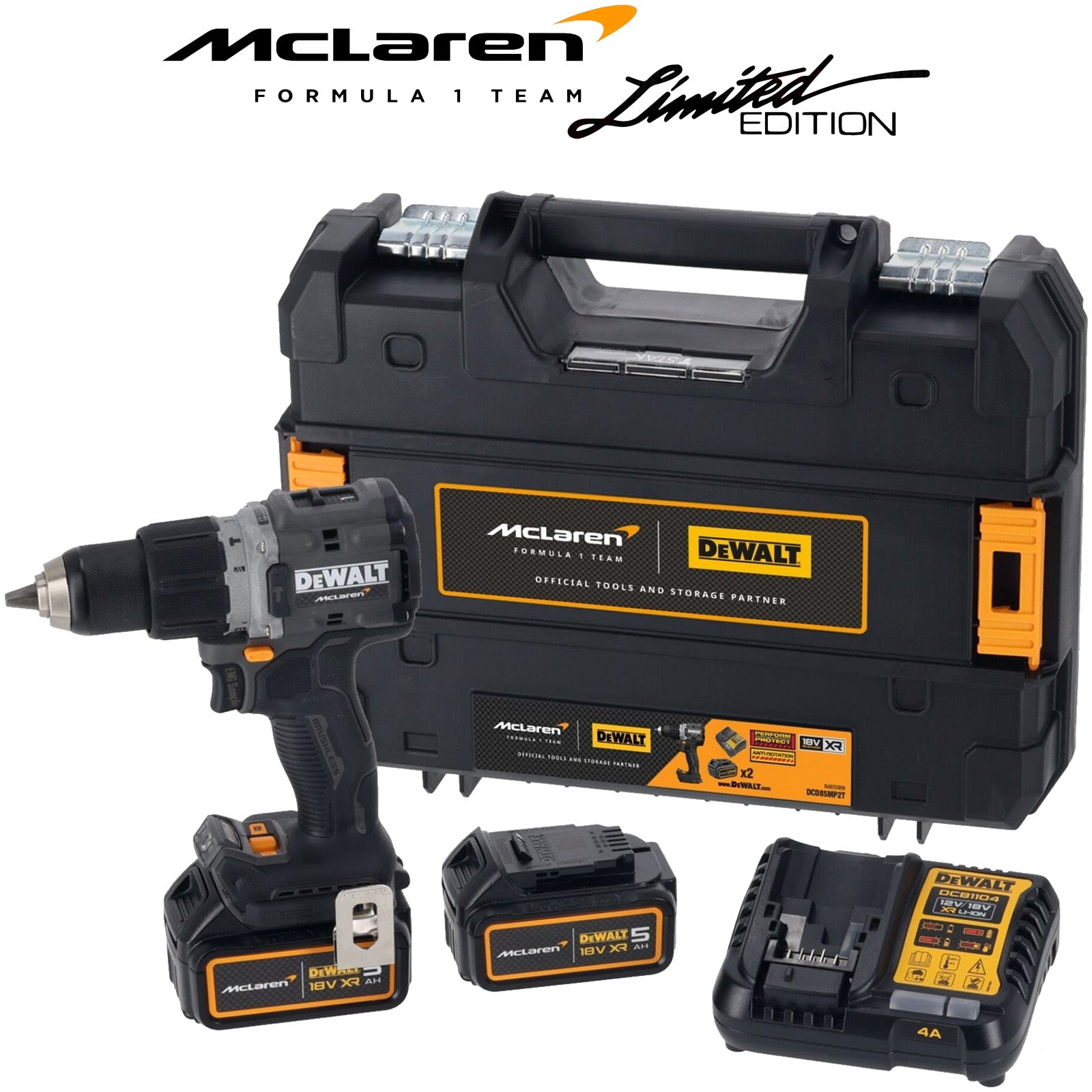 Dewalt DCD85MP2T-QW 18V XR perceuse-visseuse à percussion sans fil McLaren Limited Edition