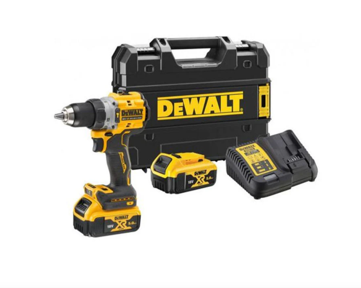 DEWALT XR perceuse-visseuse à percussion compacte DCD805P2LRT-QW 18V 2x5Ah Li-Ion sans balais