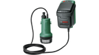 BOSCH GardenPump 18V-2000 Akku-Regenwasserpumpe avec 1 x 2,5 Ah Akku